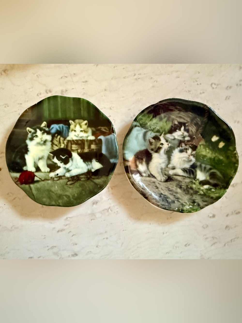 🐾 Vintage Crownford Mini Cat Plates Set – Adorable Kittens – Made in England 🐾